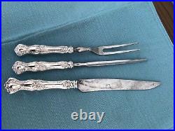 Wm. Rogers 1904 Vintage Grape Pattern 3 Pc. Carving Set, Hard To Find, Retired