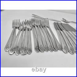 Wm Rogers 50 pc Imperial Pattern Silverplate Flatware 8 Place Settings