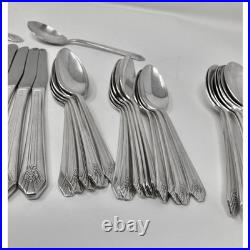 Wm Rogers 50 pc Imperial Pattern Silverplate Flatware 8 Place Settings