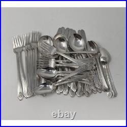 Wm Rogers 50 pc Imperial Pattern Silverplate Flatware 8 Place Settings