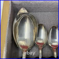 Wm Rogers 51-Piece Silver Plate Place Setting Louisiana 1938 Sectional Set