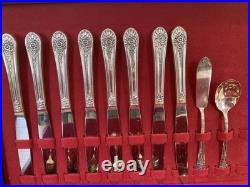 Wm. Rogers AA Jubilee Silverplate Flatware 57 Pieces Service for 8