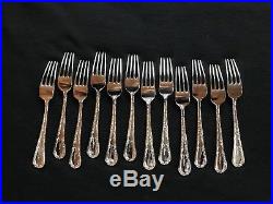 Wm Rogers And Son Silverplated Flatware Pattern Enchanted Rose In Silver