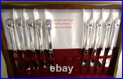 Wm. Rogers Eternally Yours Silver Plate Service For 8 w Chest + Extras 53 Pc Set Wm. Rogers Eternally Yours Silver Plate Service For 8 w Chest + Extras 53 Pc Set