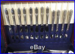 Wm Rogers IS International Silverplate Marylou Devonshire 127 pcs Set with Box