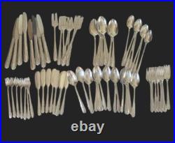 Wm Rogers IS Silver Plate Regent 70 PC Flatware Set Vintage 1938 Wm Rogers IS Silver Plate Regent 70 PC Flatware Set Vintage 1938