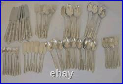 Wm Rogers IS Silver Plate Regent 70 PC Flatware Set Vintage 1938 Wm Rogers IS Silver Plate Regent 70 PC Flatware Set Vintage 1938