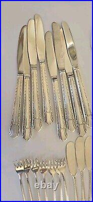 Wm Rogers IS Silver Plate Regent 70 PC Flatware Set Vintage 1938 Wm Rogers IS Silver Plate Regent 70 PC Flatware Set Vintage 1938