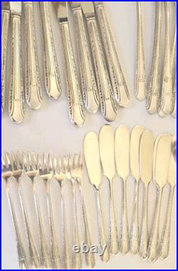 Wm Rogers IS Silver Plate Regent 70 PC Flatware Set Vintage 1938 Wm Rogers IS Silver Plate Regent 70 PC Flatware Set Vintage 1938