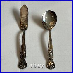 Wm Rogers MFG CO Extra Plate Original Rodgers Silverplate Flatware Set 49 Pieces Wm Rogers MFG CO Extra Plate Original Rodgers Silverplate Flatware Set 49 Pieces