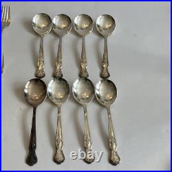 Wm Rogers MFG CO Extra Plate Original Rodgers Silverplate Flatware Set 49 Pieces Wm Rogers MFG CO Extra Plate Original Rodgers Silverplate Flatware Set 49 Pieces
