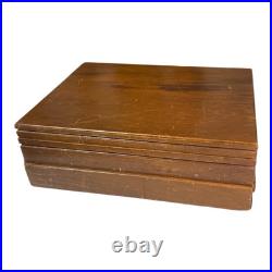 Wm Rogers MFG CO Extra Plate Original Rodgers Silverplate Flatware Set 63ps BOX Wm Rogers MFG CO Extra Plate Original Rodgers Silverplate Flatware Set 63ps BOX