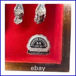 Wm Rogers MFG CO Extra Plate Original Rodgers Silverplate Flatware Set 63ps BOX Wm Rogers MFG CO Extra Plate Original Rodgers Silverplate Flatware Set 63ps BOX