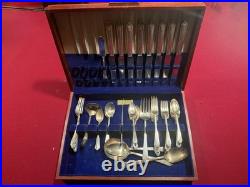 Wm Rogers MFG Co. Silverplate Flatware Set 50 Pieces, Vintage
