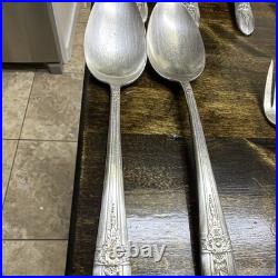 Wm. Rogers Mfg. Co. Extra Plate Silver Plated 25pc Flatware Set Service 5
