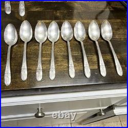 Wm. Rogers Mfg. Co. Extra Plate Silver Plated 25pc Flatware Set Service 5