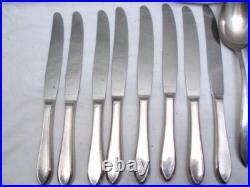 Wm Rogers Mfg Co IS Silverplate Flatware Lufberry 50 pc Silver Plate Svc For 8 Wm Rogers Mfg Co IS Silverplate Flatware Lufberry 50 pc Silver Plate Svc For 8