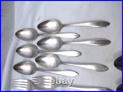 Wm Rogers Mfg Co IS Silverplate Flatware Lufberry 50 pc Silver Plate Svc For 8 Wm Rogers Mfg Co IS Silverplate Flatware Lufberry 50 pc Silver Plate Svc For 8