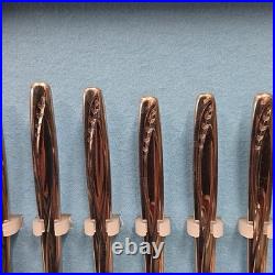 Wm Rogers Oneida Silver Plate Flatware Flowertime 75 pcs svc for 8 Flower Time