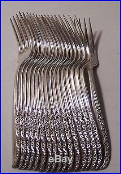 Wm Rogers Oneida silverplate 86pc Brittany Rose 5pc service 17 1948 NEW unused