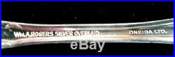 Wm. Rogers Overlaid silver plate Silverware Set 1970s ONEIDA LTD SIBLEY WOOD BOX