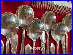 Wm Rogers Pickwick 73pc silverplate service for 12 in box! Shiny and Beautiful