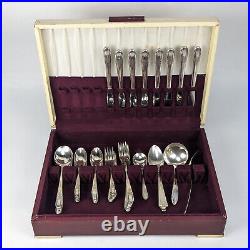 Wm. Rogers Reflection King Edward & Monroe Silver 56pc Flatware Set extra