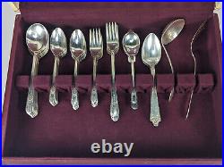 Wm. Rogers Reflection King Edward & Monroe Silver 56pc Flatware Set extra