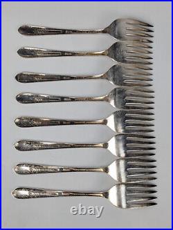 Wm. Rogers Reflection King Edward & Monroe Silver 56pc Flatware Set extra