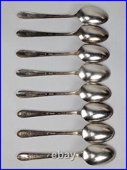 Wm. Rogers Reflection King Edward & Monroe Silver 56pc Flatware Set extra