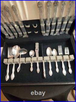 Wm Rogers Reinforced Plate Silver AA IS Lady Densmore Pat. 66 Pieces Flatware