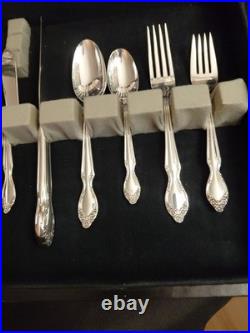 Wm Rogers Reinforced Plate Silver AA IS Lady Densmore Pat. 66 Pieces Flatware