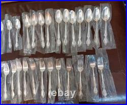 Wm Rogers Reinforced Plate Silver AA IS Lady Densmore Pat. 66 Pieces Flatware