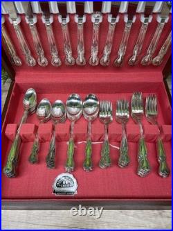 Wm Rogers Reinforced Silver Plate Lady Densmore Pattern 12 place settings + more Wm Rogers Reinforced Silver Plate Lady Densmore Pattern 12 place settings + more