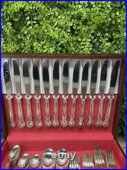 Wm Rogers Reinforced Silver Plate Lady Densmore Pattern 12 place settings + more