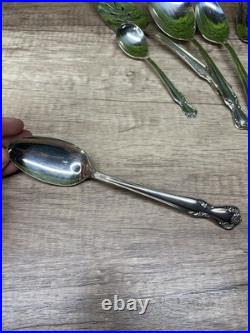 Wm Rogers Reinforced Silver Plate Lady Densmore Pattern 12 place settings + more Wm Rogers Reinforced Silver Plate Lady Densmore Pattern 12 place settings + more