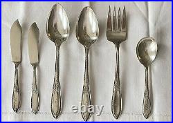 Wm Rogers Sectional Silver Plate Triumph 70 Pieces 1925 Flatware Service For 8
