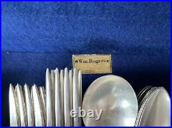 Wm Rogers Sectional Silver Plate Triumph 70 Pieces 1925 Flatware Service For 8
