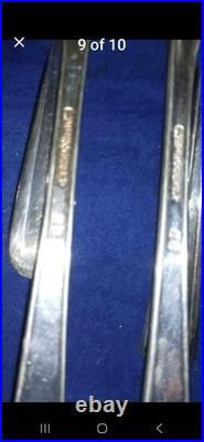 Wm. Rogers Silver Plate Flatware WithCOA, Orig. Case. 8 Pl. Setting. +10 Misc Othr