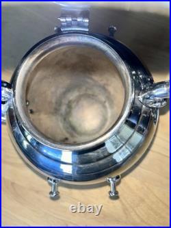Wm Rogers Silver Plate Tilting Teapot on Stand WithBurner Eagle&Star Stamp MINT