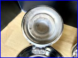 Wm Rogers Silver Plate Tilting Teapot on Stand WithBurner Eagle&Star Stamp MINT
