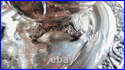 Wm Rogers Silver Plate Victorian Rose Coffee Tea Service 5 piece Set WithTray Wm Rogers Silver Plate Victorian Rose Coffee Tea Service 5 piece Set WithTray
