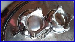 Wm Rogers Silver Plate Victorian Rose Coffee Tea Service 5 piece Set WithTray Wm Rogers Silver Plate Victorian Rose Coffee Tea Service 5 piece Set WithTray