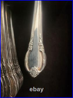Wm Rogers Silverplate Set of 62 In Box Silverware Flatware Vintage Flatware Set
