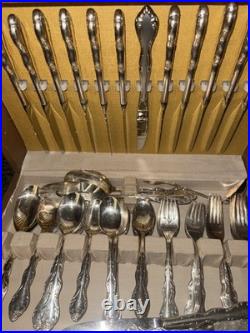 Wm. Rogers & Son Complete Service for 16 And Accessory Pieces Silver Plate