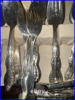 Wm. Rogers & Son Complete Service for 16 And Accessory Pieces Silver Plate