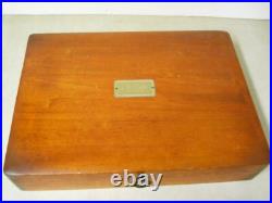 Wm. Rogers & Son ENCHANTED ROSE Silver Plate Flatware Set 42PC with Wood Chest