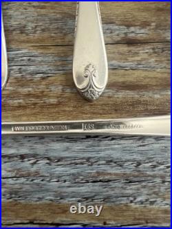 Wm Rogers & Son EXQUISITE 1940 Silverplate Flatware Service For 8 &Serving Chest