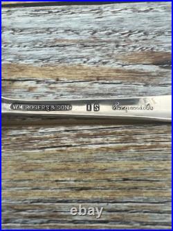 Wm Rogers & Son EXQUISITE 1940 Silverplate Flatware Service For 8 &Serving Chest