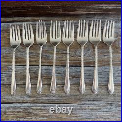 Wm Rogers & Son EXQUISITE 1940 Silverplate Flatware Service For 8 &Serving Chest